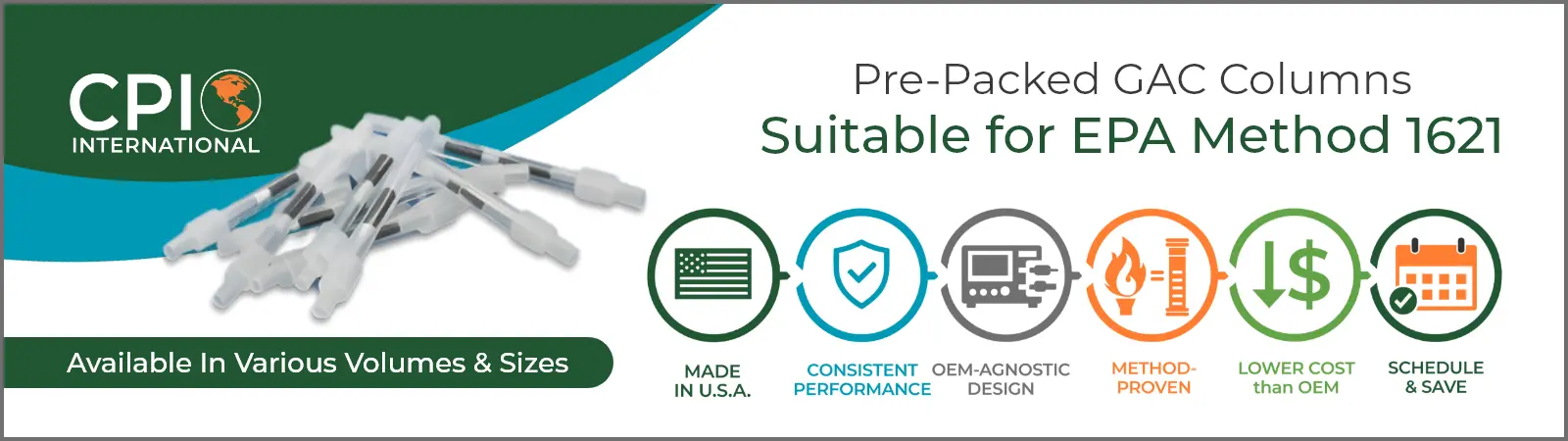 Pre-packed GAC Columns for EPA Method 1621 Pre-packed GAC Columns for EPA Method 1621